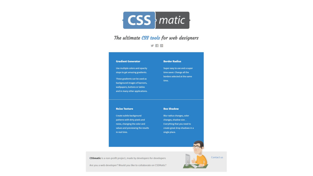 25 of the Best Free Tools for Web Developers and Digital Marketers 2 CSSmatic