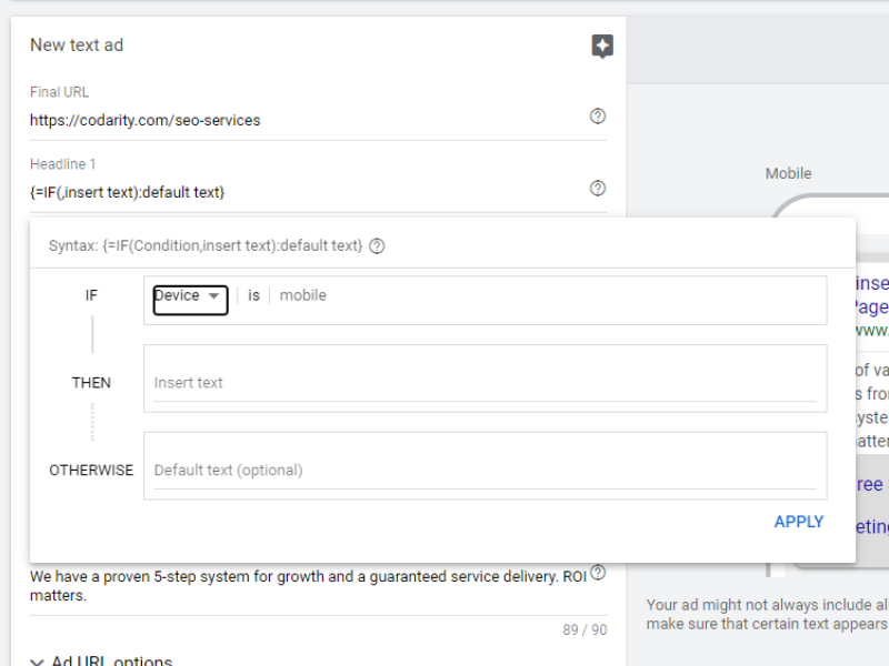 Ultimate Guide To Paid Search Advertising 18 Adding Formulas IF Function Backend